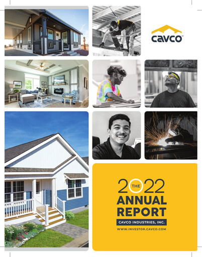 Thumbnail Cavco Industries Annual Report 2022