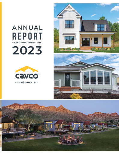Thumbnail Cavco Industries Annual Report 2023