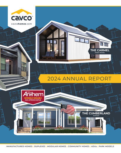 Thumbnail Cavco Industries Annual Report 2024