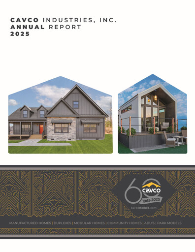 Thumbnail Cavco Industries Annual Report 2025