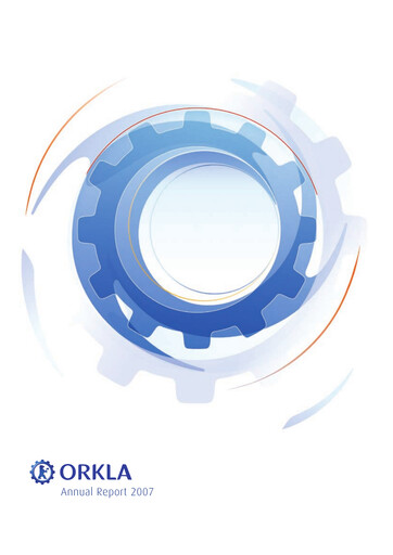 Thumbnail Orkla Annual Report 2007