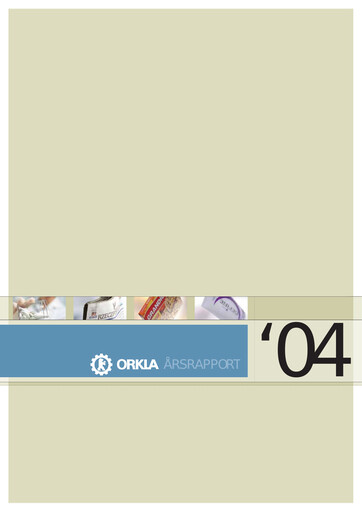 Thumbnail Orkla Annual Report 2004