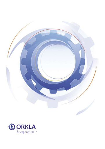 Thumbnail Orkla Annual Report 2007