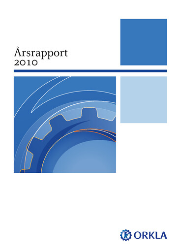 Thumbnail Orkla Annual Report 2010