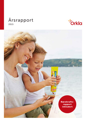 Thumbnail Orkla Annual Report 2015