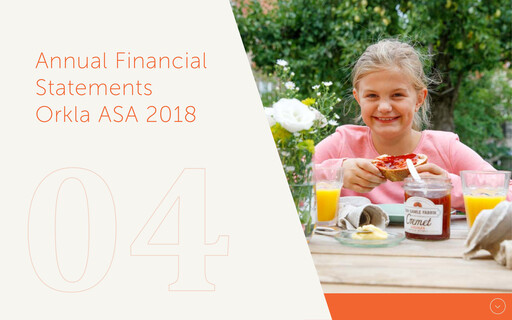 Thumbnail Orkla Financial Statement 2018