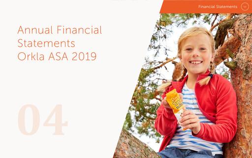 Thumbnail Orkla Financial Statement 2019
