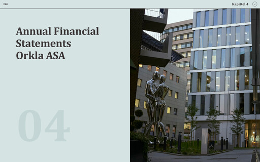 Thumbnail Orkla Financial Statement 2020
