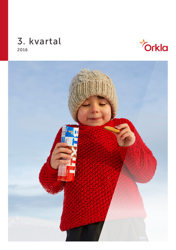 Thumbnail Orkla Quarterly Report 2016-q3