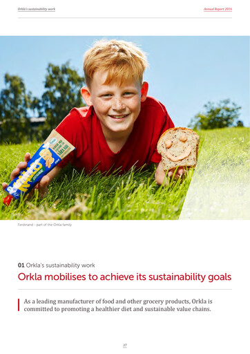 Thumbnail Orkla Sustainability Report 2016