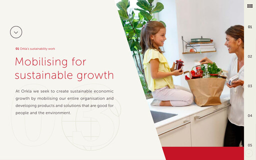 Thumbnail Orkla Sustainability Report 2018