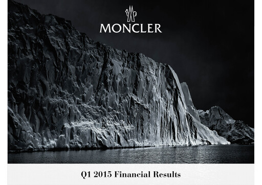 Thumbnail Moncler Quarterly Report 2015-q1