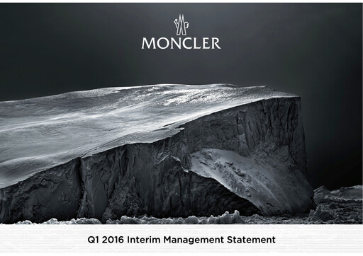 Thumbnail Moncler Quarterly Report 2016-q1