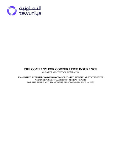Thumbnail The Company for Cooperative Insurance Financial Statement 2025-h1