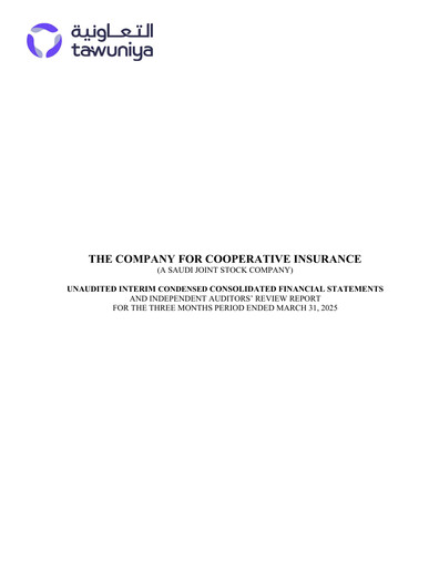 Thumbnail The Company for Cooperative Insurance Quarterly Report 2025-q1