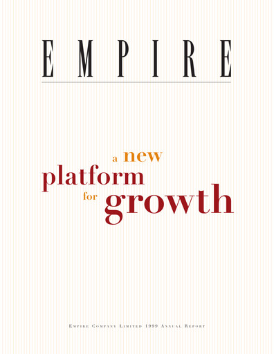 Thumbnail Empire Company Annual Report 1999