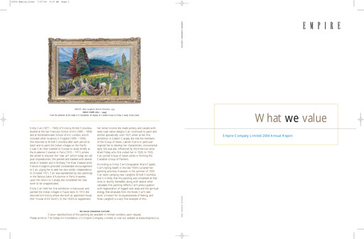 Thumbnail Empire Company Annual Report 2004