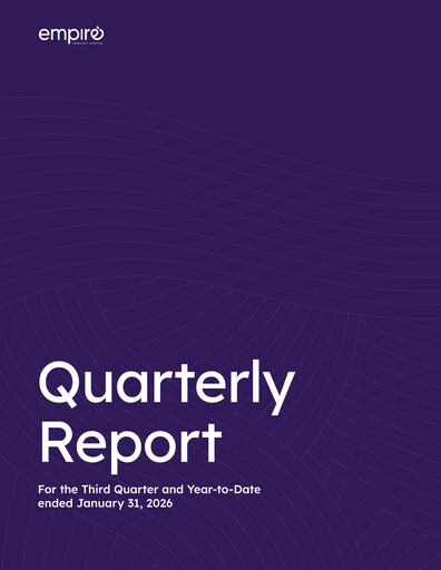 Thumbnail Empire Company Quarterly Report 2026-q3