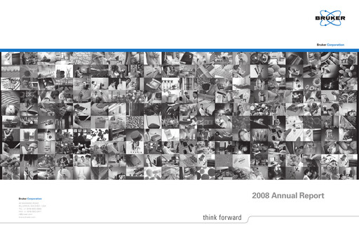 Thumbnail Bruker Annual Report 2008