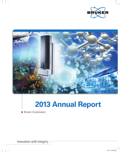 Thumbnail Bruker Annual Report 2013