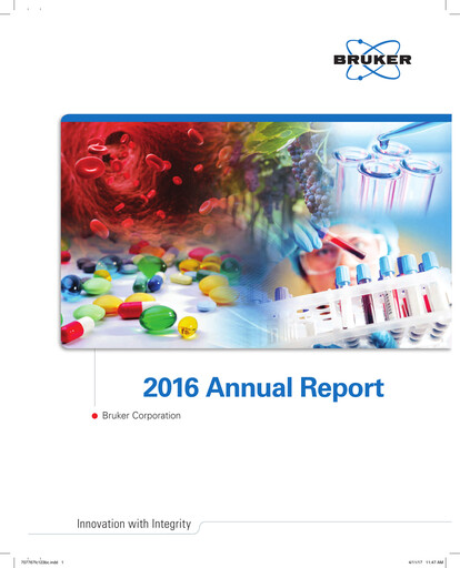 Thumbnail Bruker Annual Report 2016