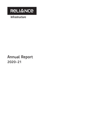 Thumbnail Reliance Infrastructure
 Annual Report 2020-2021