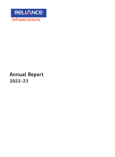 Thumbnail Reliance Infrastructure
 Annual Report 2022-2023