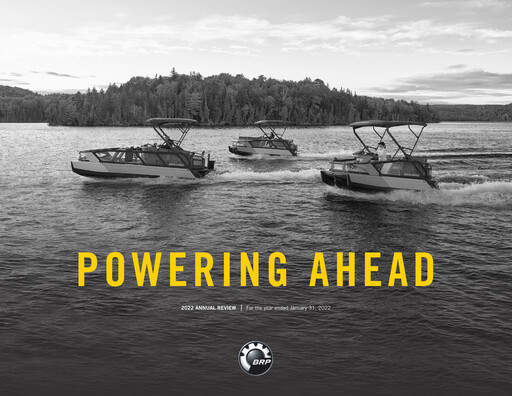 Thumbnail Bombardier Recreational Products
 Annual Report 2022