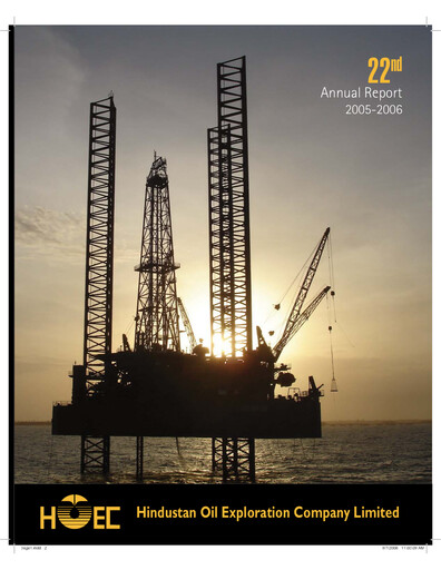 Thumbnail Hindustan Oil Exploration Company Annual Report 2005-2006