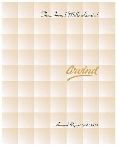 Thumbnail Arvind
 Annual Report 2003-2004