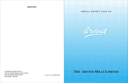 Thumbnail Arvind
 Annual Report 2004-2005