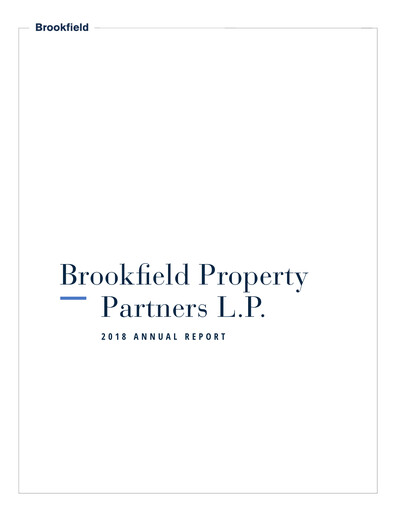 Thumbnail Brookfield Property Partners
 Annual Report 2018