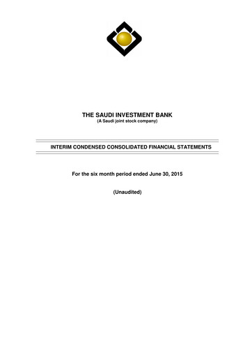 Thumbnail Saudi Investment Bank Financial Statement 2015-h1