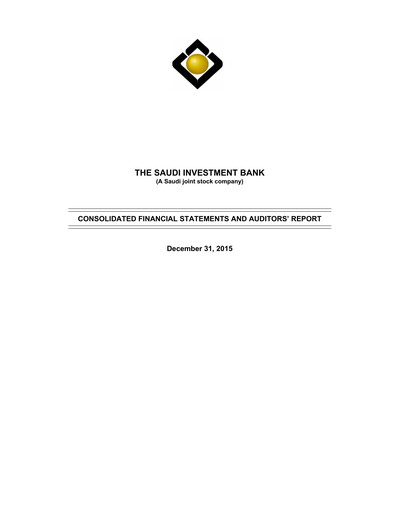 Thumbnail Saudi Investment Bank Financial Statement 2015