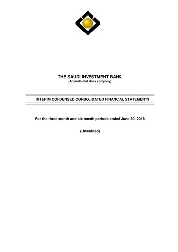 Thumbnail Saudi Investment Bank Financial Statement 2016-h1