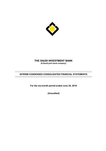 Thumbnail Saudi Investment Bank Financial Statement 2018-h1