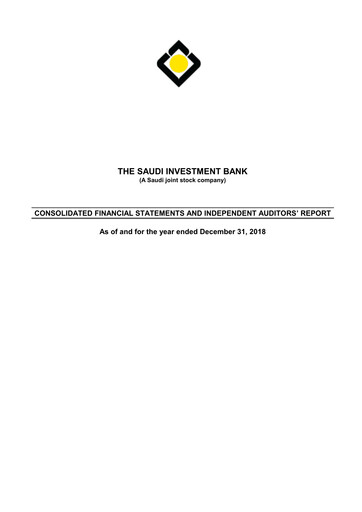 Thumbnail Saudi Investment Bank Financial Statement 2018