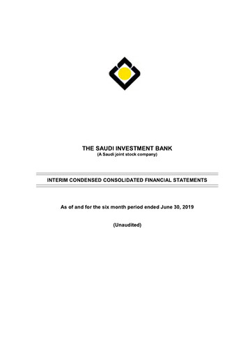 Thumbnail Saudi Investment Bank Financial Statement 2019-h1