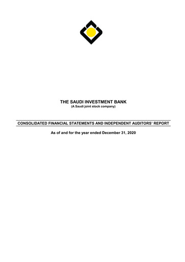 Thumbnail Saudi Investment Bank Financial Statement 2020