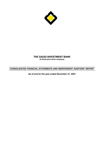 Thumbnail Saudi Investment Bank Financial Statement 2021