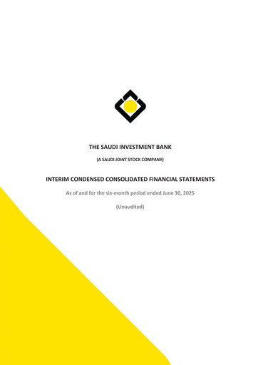 Thumbnail Saudi Investment Bank Financial Statement 2025-h1