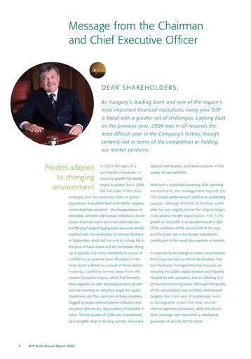 Thumbnail OTP Bank
 Annual Report 2008