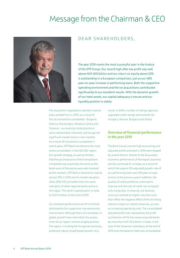 Thumbnail OTP Bank
 Annual Report 2019