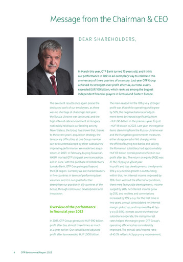 Thumbnail OTP Bank
 Annual Report 2023