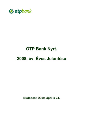 Thumbnail OTP Bank
 Annual Report 2008