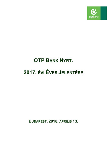 Thumbnail OTP Bank
 Annual Report 2017