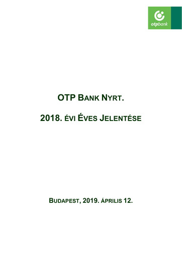Thumbnail OTP Bank
 Annual Report 2018