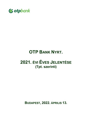 Thumbnail OTP Bank
 Annual Report 2021