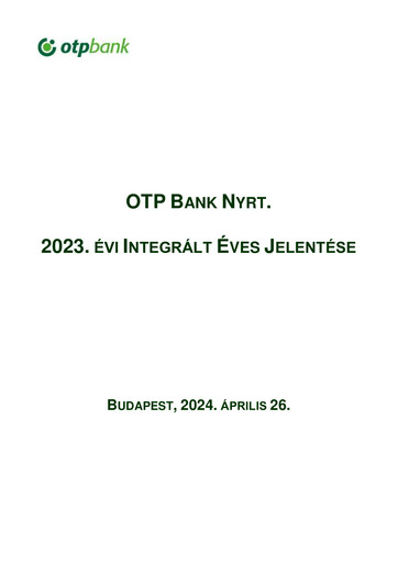 Thumbnail OTP Bank
 Annual Report 2023