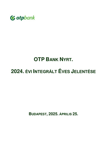 Thumbnail OTP Bank
 Annual Report 2024